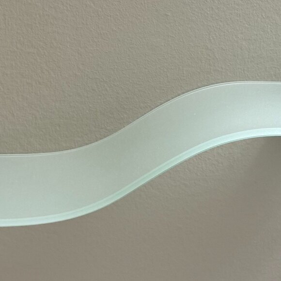 Glass Floating Wave Shelf - Picture 2 of 5
